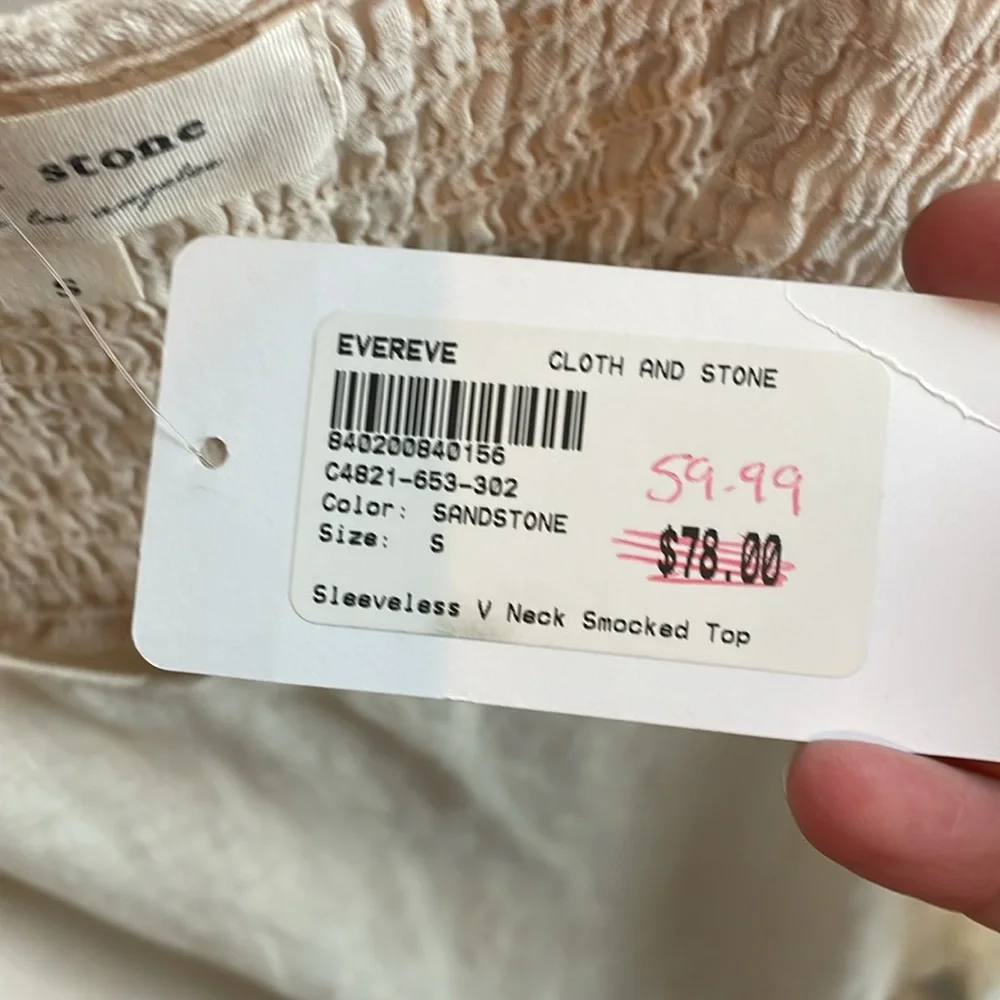 Cloth & Stone linen tank NWT - Picture 4 of 4